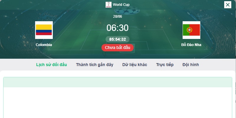 Soi kèo Bồ Đào Nha vs Colombia Soi kèo Bồ Đào Nha vs Colombia