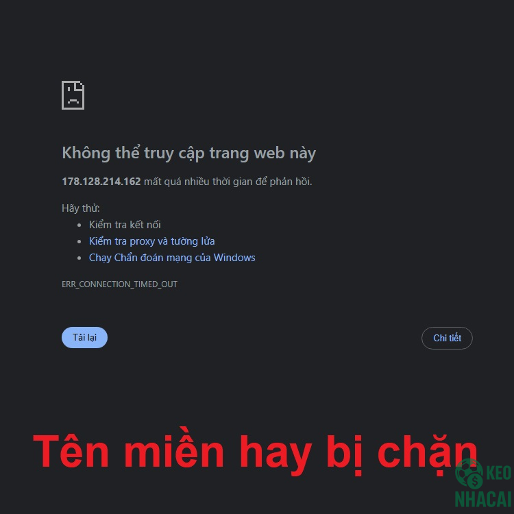Tên miền hay bị chặn