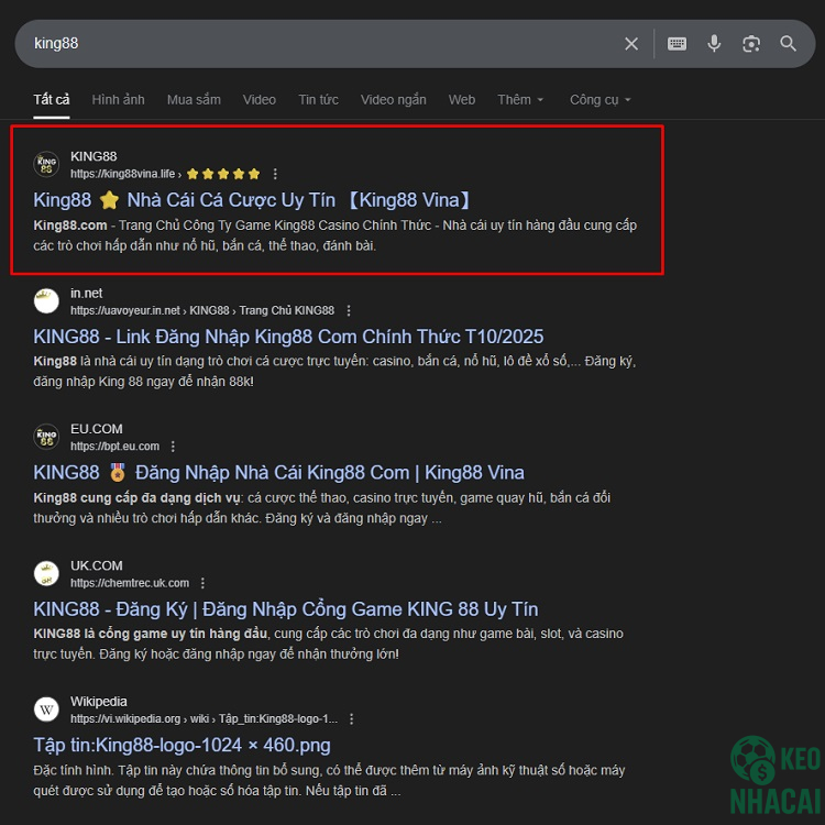 nên tìm đúng trang chính thống